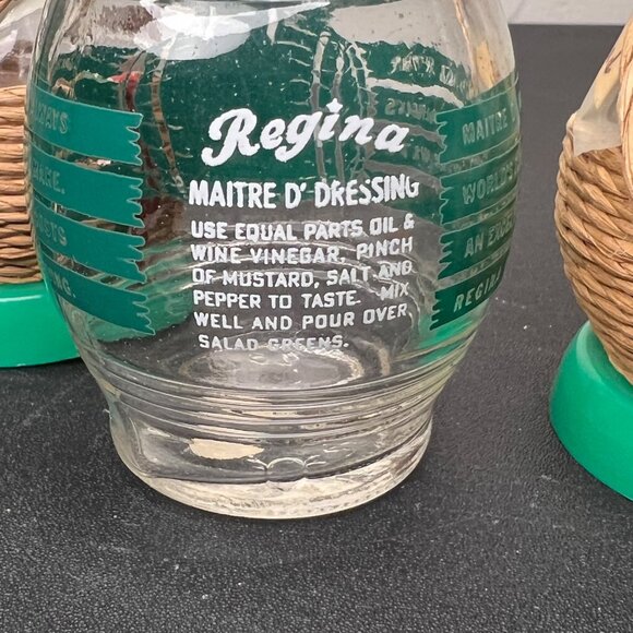 2 Italian Swiss Colony1952 Decorative Bottles & Regina Wine Vinegar Salt Shaker - Picture 4 of 13